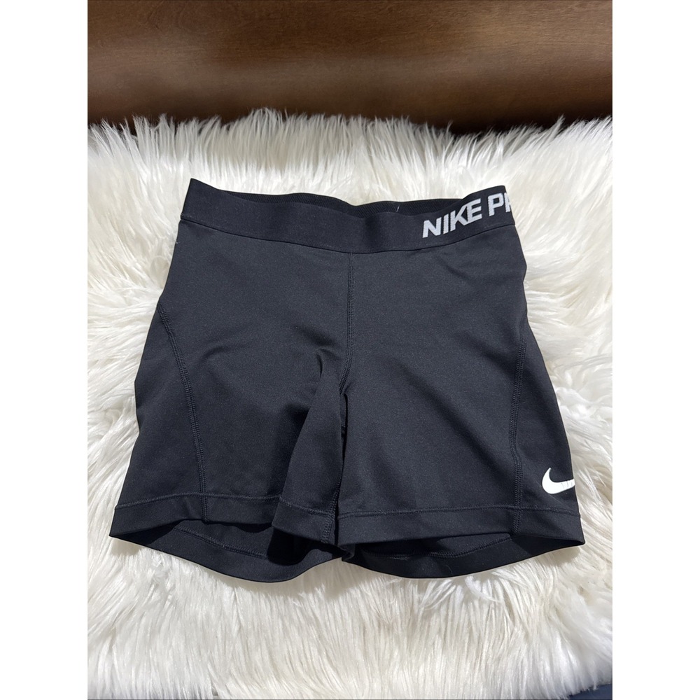 Nike Pro Small Black Woman's Compression Shorts EUC